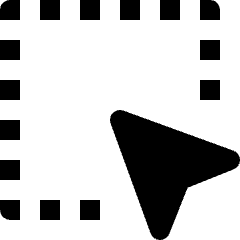 Square Selection Icon from Nova Solid Set