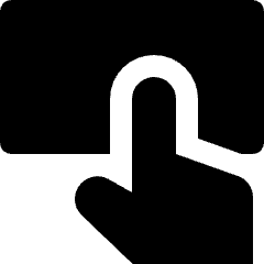 Touchpad Finger Icon from Nova Solid Set