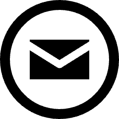 Email Circle Icon from Nova Line Set