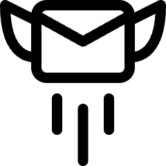 Send Email Fly Icon from Ultimate Regular Set