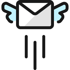 Send Email Fly Icon from Ultimate Colors Set