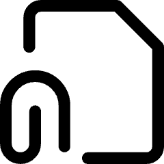 Email Attachment Document Icon from Core Line Set