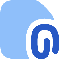 Email Attachment Document Icon from Flex Flat Set