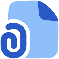 Email Attachment Document Icon from Plump Flat Set