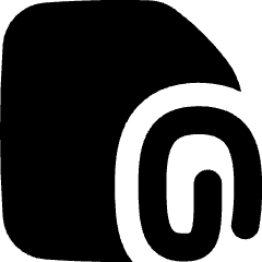 Email Attachment Document Icon from Flex Solid Set