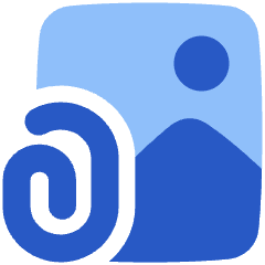 Email Attachment Image Icon from Plump Flat Set