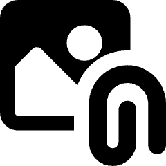 Email Attachment Image Icon from Core Solid Set