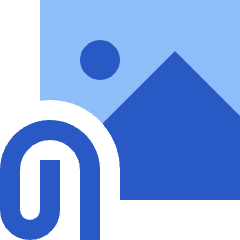 Email Attachment Image Icon from Sharp Flat Set