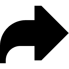 Forward Email Icon from Sharp Solid Set
