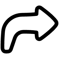 Forward Email Icon from Plump Line Set