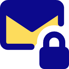 Inbox Lock Icon from Core Pop Set