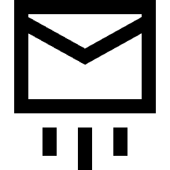 Mail Send Icon from Sharp Line Set