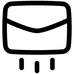 Mail Send Icon from Plump Line Set