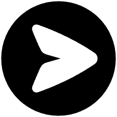 Mail Send Email Message Circle Icon from Plump Solid Set