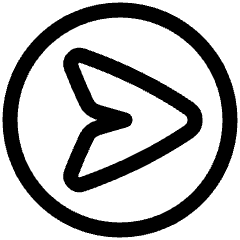 Mail Send Email Message Circle Icon from Plump Line Set