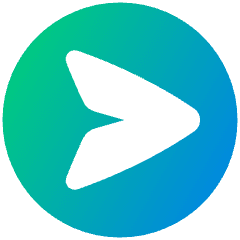 Mail Send Email Message Circle Icon from Plump Gradient Set