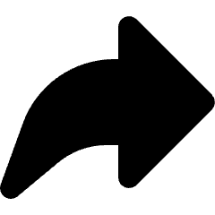Mail Send Forward Email Icon from Micro Solid Set