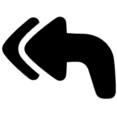 Mail Send Reply All Icon from Plump Solid Set
