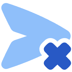 Send Cancel Undo Icon from Plump Flat Set