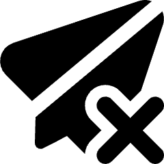 Send Cancel Undo Icon from Core Solid Set