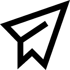 Send Email Icon from Sharp Line Set