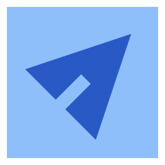 Send Email Square Icon from Sharp Flat Set