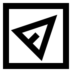 Send Email Square Icon from Sharp Line Set