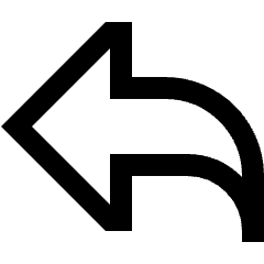 Send Reply Icon from Sharp Line Set