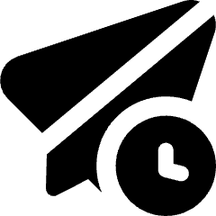 Send Schedule Icon from Core Solid Set