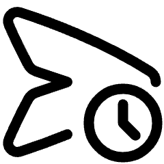 Send Schedule Icon from Plump Line Set