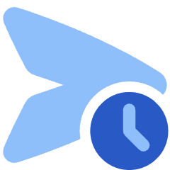 Send Schedule Icon from Plump Flat Set