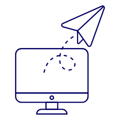 Email Send 2 Illustration from UX Line Set