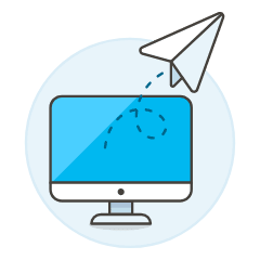 Email Send 2 Illustration from UX Colors Set