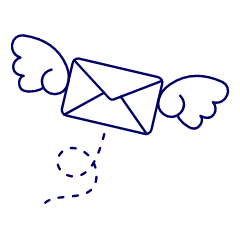 Flying Envelope Illustration from UX Line Set
