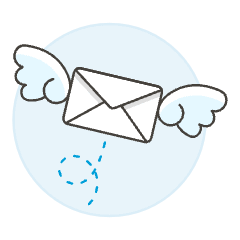 Flying Envelope Illustration from UX Colors Set