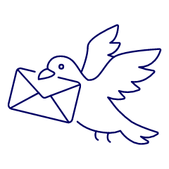 Pigeon Mail Illustration from UX Line Set