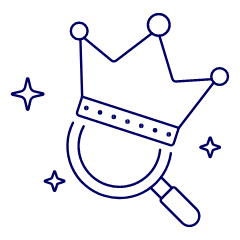 Magnifier Crown Illustration from UX Line Set