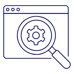 SEO Browser Setting Illustration from UX Line Set