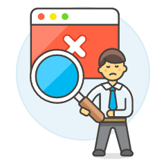 SEO Error 1 1 Illustration from UX Colors Set