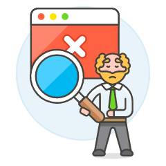 SEO Error 1 2 Illustration from UX Colors Set
