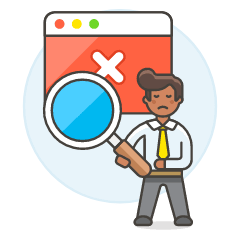 SEO Error 1 3 Illustration from UX Colors Set