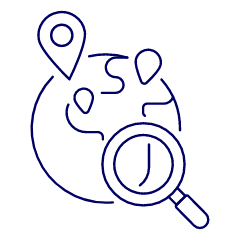 SEO Globe Search Illustration from UX Line Set