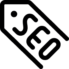 Seo Label Icon from Ultimate Regular Set