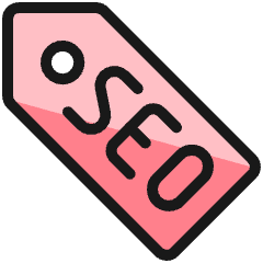 Seo Label Icon from Ultimate Colors Set