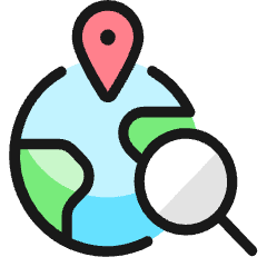 Seo Network Map Icon from Ultimate Colors Set