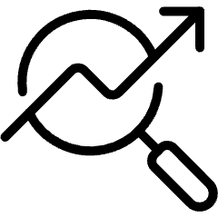 Seo Search Graph Icon from Ultimate Light Set