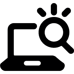 Seo Search Laptop Icon from Ultimate Bold Set