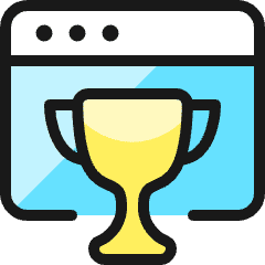 Seo Trophy Icon from Ultimate Colors Set