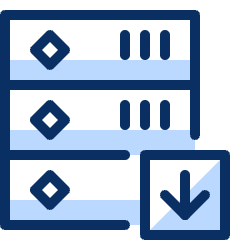 Server Download Icon from Cyber Duotone Set