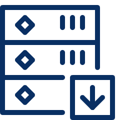Server Download Icon from Cyber Line Set